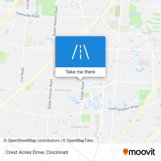Mapa de Crest Acres Drive