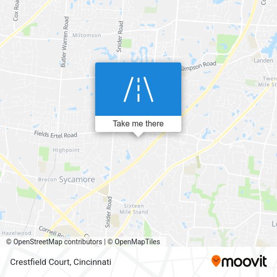 Crestfield Court map