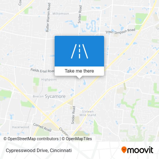 Cypresswood Drive map