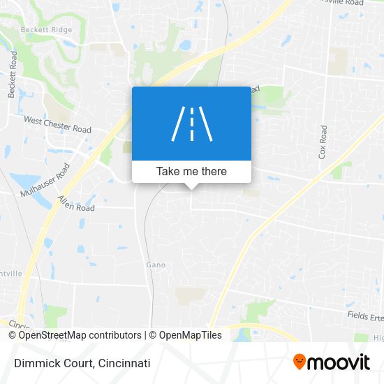 Dimmick Court map