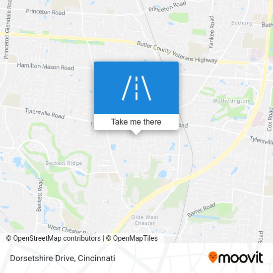 Mapa de Dorsetshire Drive