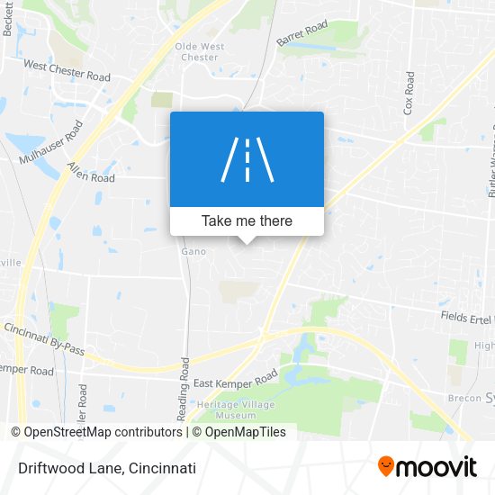 Mapa de Driftwood Lane
