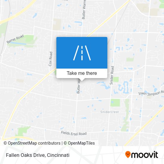 Fallen Oaks Drive map