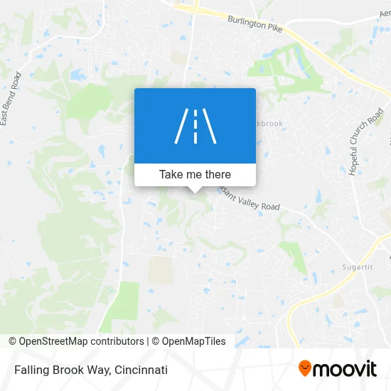 Falling Brook Way map