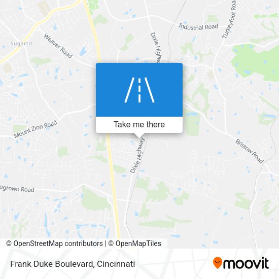 Frank Duke Boulevard map