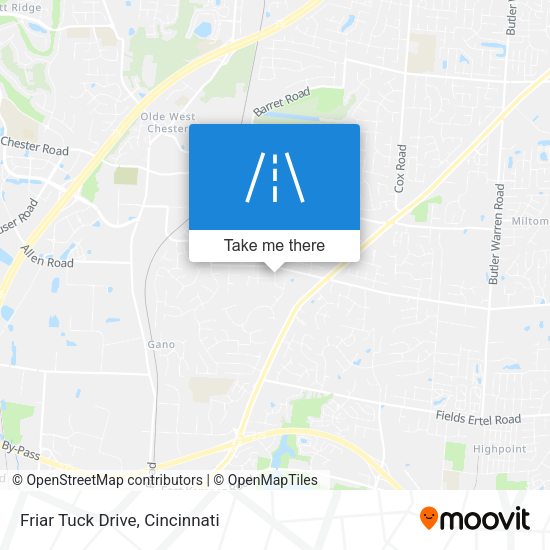 Friar Tuck Drive map