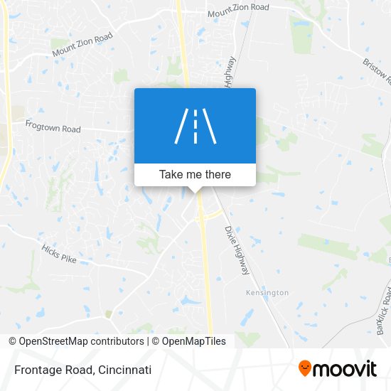 Mapa de Frontage Road