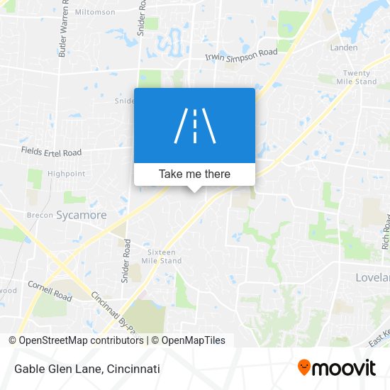 Mapa de Gable Glen Lane