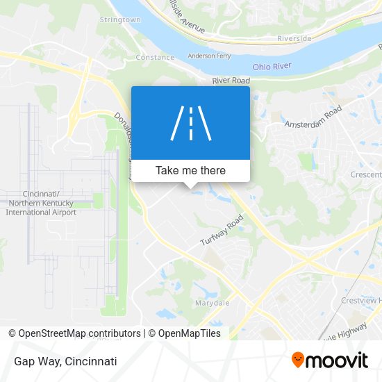 Gap Way map