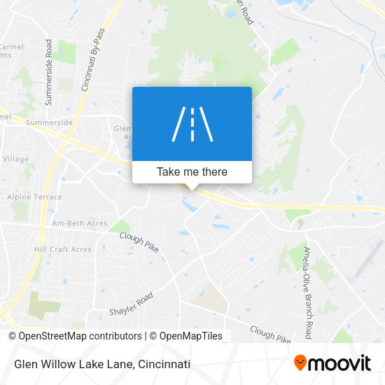 Mapa de Glen Willow Lake Lane