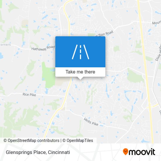 Glensprings Place map