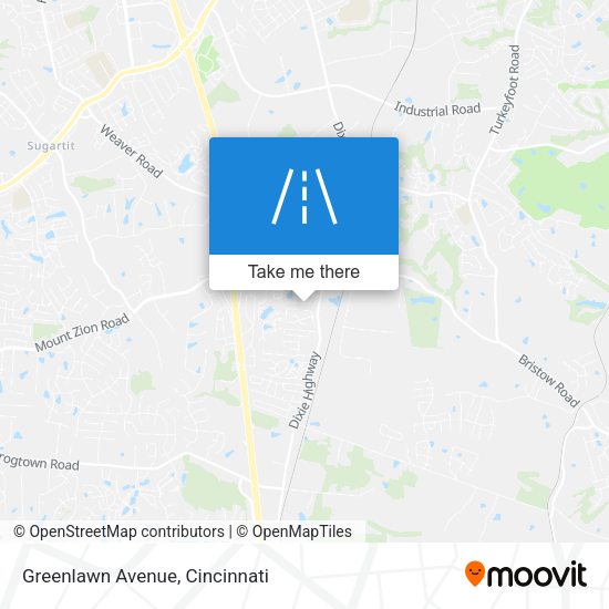 Greenlawn Avenue map