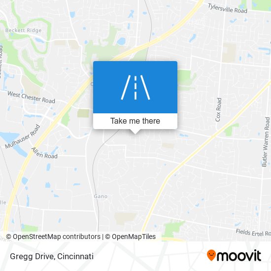 Gregg Drive map