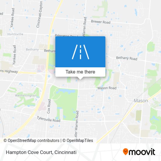 Hampton Cove Court map