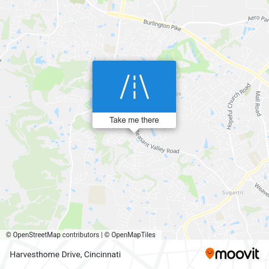 Harvesthome Drive map