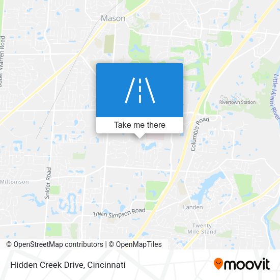 Hidden Creek Drive map