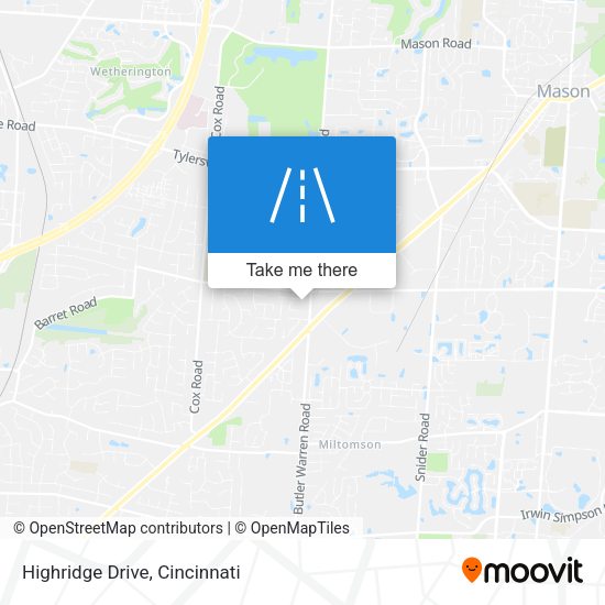 Mapa de Highridge Drive