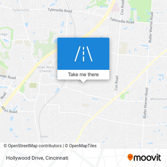 Mapa de Hollywood Drive