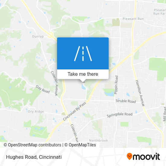 Hughes Road map