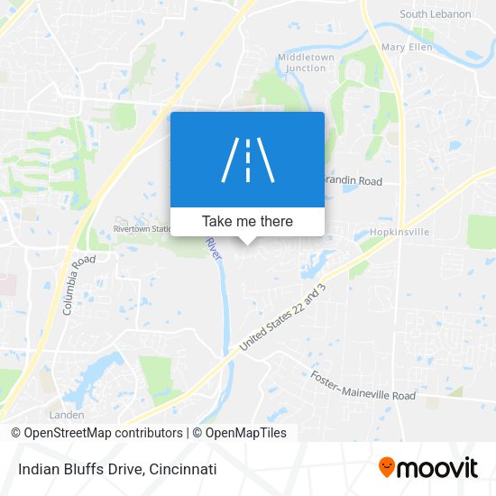 Indian Bluffs Drive map