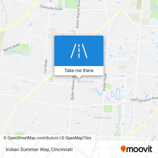 Indian Summer Way map