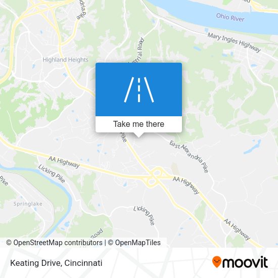 Mapa de Keating Drive