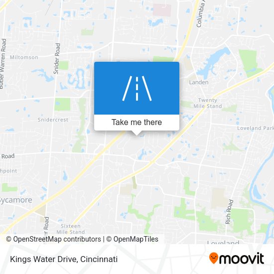 Kings Water Drive map
