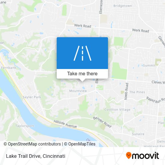 Lake Trail Drive map