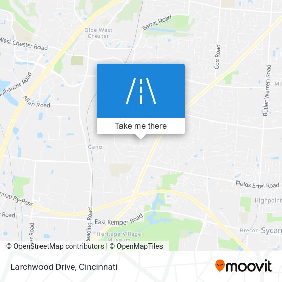 Larchwood Drive map