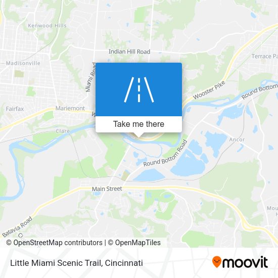 Mapa de Little Miami Scenic Trail