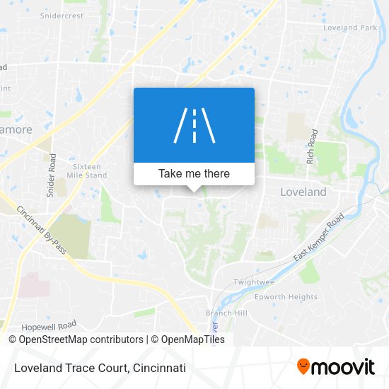 Loveland Trace Court map