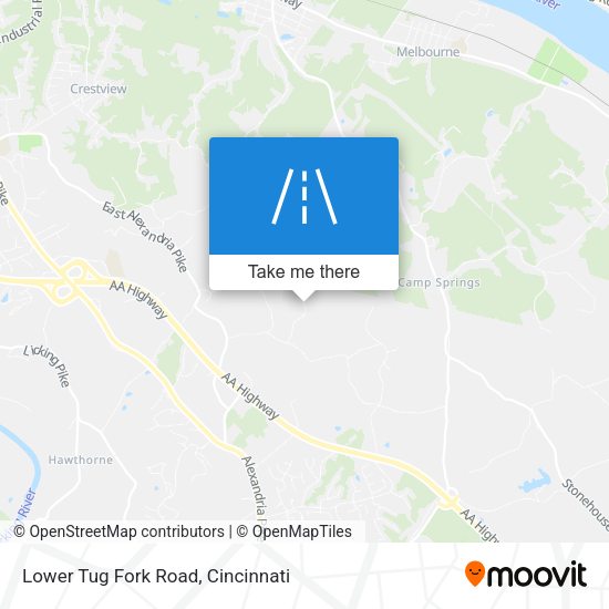 Mapa de Lower Tug Fork Road