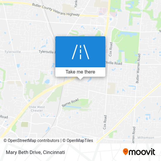 Mary Beth Drive map