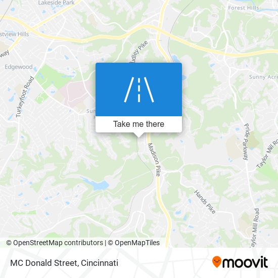 MC Donald Street map