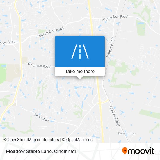 Meadow Stable Lane map