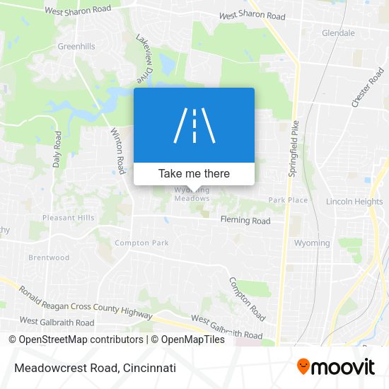 Meadowcrest Road map