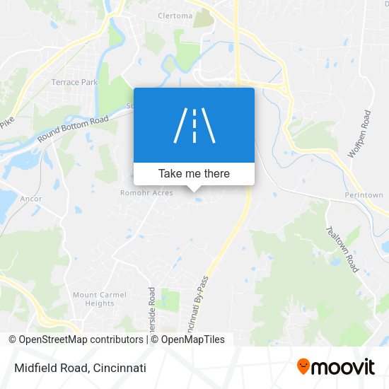 Mapa de Midfield Road