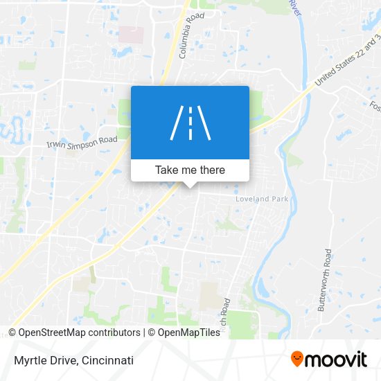 Mapa de Myrtle Drive