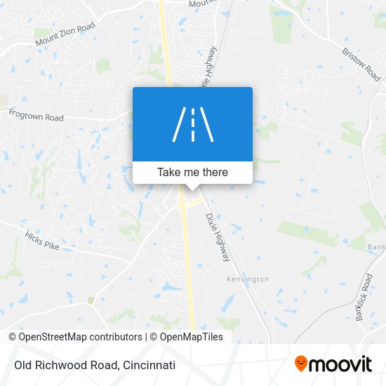 Old Richwood Road map