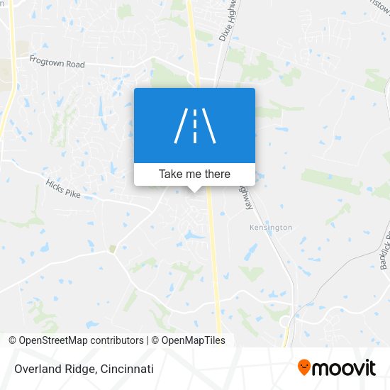 Mapa de Overland Ridge