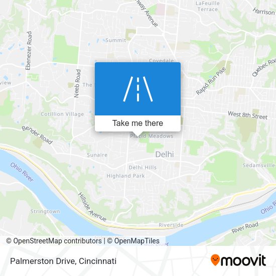 Palmerston Drive map