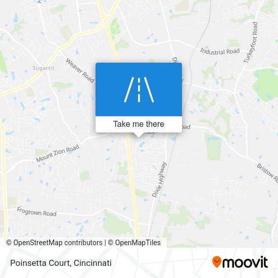 Poinsetta Court map