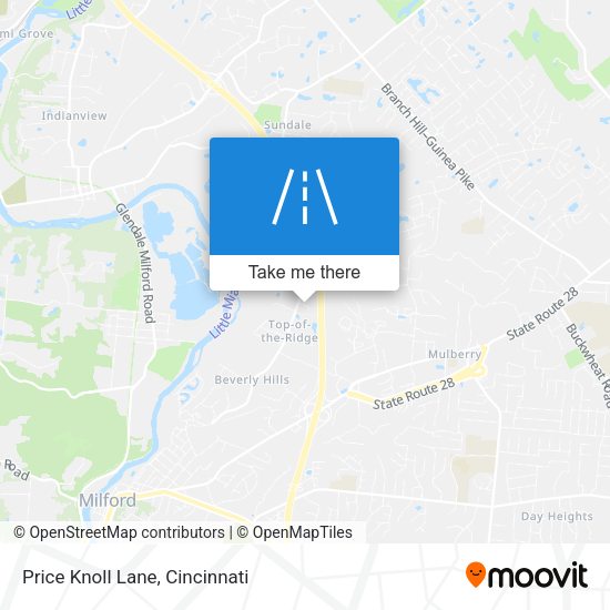 Price Knoll Lane map