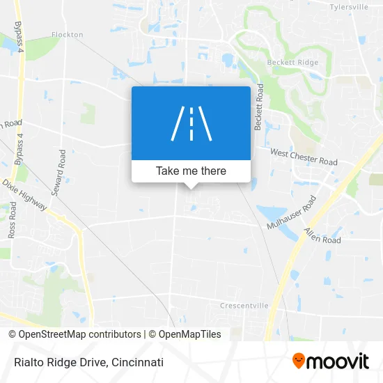 Rialto Ridge Drive map