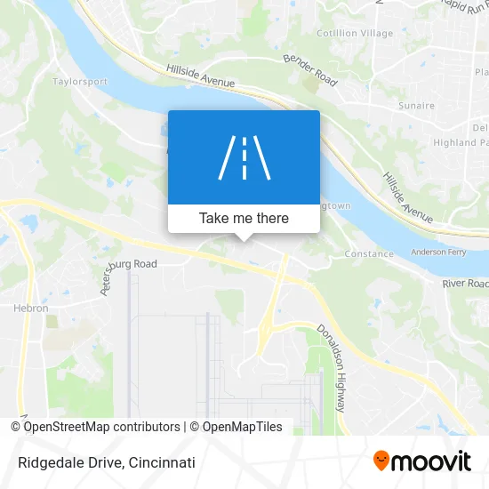 Ridgedale Drive map