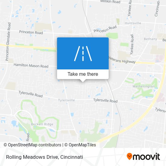 Rolling Meadows Drive map
