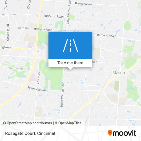 Mapa de Rosegate Court