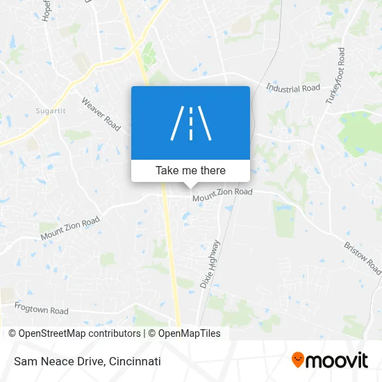 Sam Neace Drive map