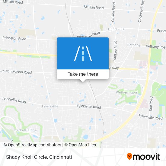 Shady Knoll Circle map