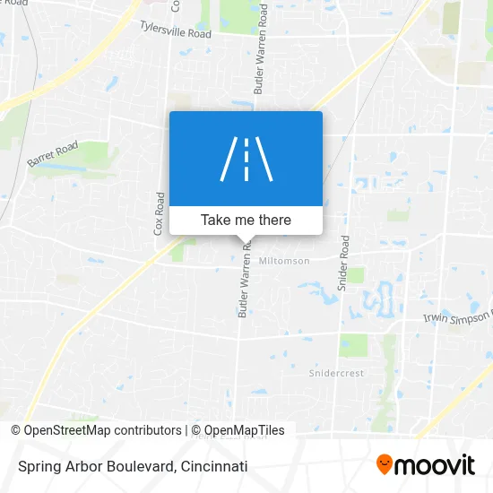 Spring Arbor Boulevard map